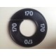 Maatring 9 cm zw/wit 170 